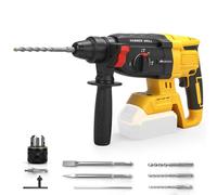 WingFly Trapano a Percussione Compatibile con Dewalt 18 V, 20 V Batteria, SDS-Plus Martello Perforatore, Foratura fino a 28 mm, Motore Senza Spazzole, per Uso Domestico e Professionale