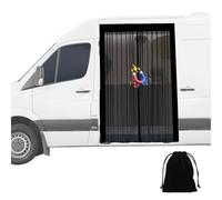 WingFly Zanzariera Magnetica per Camper, Zanzariera per Furgone per Porta Retro Laterale, zanzariera auto per Mercedes Vito, Volkswagen Transporter e Volkswagen California (Nero, 150x110cm)