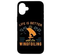 Wingfoil-Surfista Wingfoiling-Boards Kitefoil Detti Wingsurf Custodia per iPhone 16 Plus