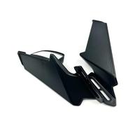 Winglet Aerodinamico Spoiler Anteriore Per Per NINJA 400 Per NINJA 500 Per NINJA 650 Retrovisori Per Moto Specchietto Retrovisore Rotante Regolabile Wind Wing(Nero opaco)