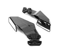 Winglets Per Suzuki Per GSXR 600 750 1000 Per GSX650F Per GSX1300R Specchietto Retrovisore Girevole Per Moto Spoiler Laterale Universale Alette aerodinamiche(Carbon)