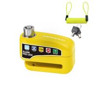 WinGluge Bloccadisco Moto, Lucchetto Moto Antifurto Universale, Blocca Disco Moto Protezione con Allarme Sonoro 110db, Serratura Anti Trapano con Cavo Promemoria, per Moto, Bici, Motocross e Scooter
