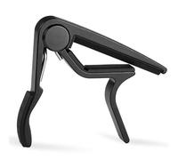 WINGO Capotasto Chitarra Professional Capo per Chitarra Classica con 5 Plettri, Nero