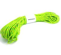 WINGONEER Corda paracadute 100 FT 7 core 550 Paracord Nylon Strand Paracord Camping 30 metri (Fluorescente verde + giallo)