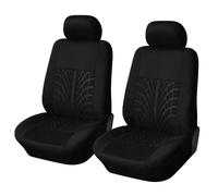 WINGOT Coprisedili Auto per Nissan Navara D22 Navara D40 Navara D40 S Navara Np300, Set Coprisedile Fodere per Anteriori e Posteriori, Compatibile con Airbag Laterale,Black-2 Seats