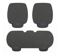 WINGOT Cuscino Sedile Auto per BMW X5 E70 2006-2013 7seats, 3 PCS Lino Traspirante coprisedili, Antiscivolo Cuscino Auto Anteriore e Posteriore,Grey-Three Piece Set
