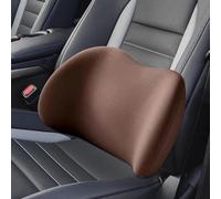 WINGOT Poggiatesta Auto + Cuscino Lombare Auto per Alfa Romeo New Giulia GTA, Poggiatesta Auto und Supporto Lombare Auto in Memory Foam Sostegno,Brown- Lumbar Cushion