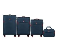 Wings Dipper - Set di 4 valigie, blu, leggero, regolabile, Blu, SET 4, valigetta