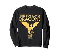 Wings of Fire Boy Loves Dragons Felpa
