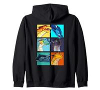 Wings of Fire Character Squares Felpa con Cappuccio