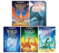 Wings of Fire Graphix Series (Book 5-9) By Tui T. Sutherland: Graphic Novels 5 Books Collection Set (The Brightest Night, Moon Rising, Winter Turning, Escaping Peril & Talons Of Power)