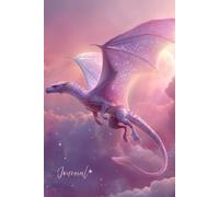 Wings of Starlight - Majestic Dragon Journal: A Magical Writing Notebook with Glittering Stars, Glowing Moon, and Dreamy Pink-Purple Clouds