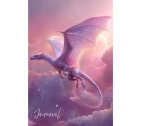 Wings of Starlight - Majestic Dragon Journal: A Magical Writing Notebook with Glittering Stars, Glowing Moon, and Dreamy Pink-Purple Clouds