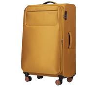 Wings Tern - Valigia grande morbida 28", in poliestere leggero, 110 l, con 4 ruote doppie e manico telescopico, giallo., 79x47x28,5, valigetta
