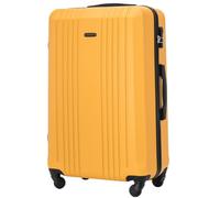 Wings - Valigetta da viaggio leggera con ruote e serratura, giallo., 74,5x47x27, valigetta