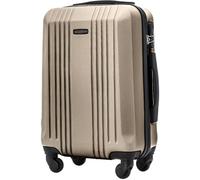 Wings - Valigetta da viaggio leggera con ruote e serratura, oro, 56x37,5x21,5, valigetta