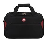 Wings - Valigetta morbida in tessuto, leggera, con 4 ruote, in tessuto, per valigie da viaggio, per viaggi, Nero , BAG, valigetta