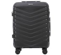 Wings - Valigetta rigida da viaggio e trolley | Ultralight con ruote | Trolley trolley a mano | Custodia rigida con serratura | per aereo, Nero , 56x41x21 cm, valigetta