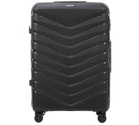 Wings - Valigetta rigida da viaggio e trolley | Ultralight con ruote | Trolley trolley a mano | Custodia rigida con serratura | per aereo, Nero , 75x50x30 cm, valigetta