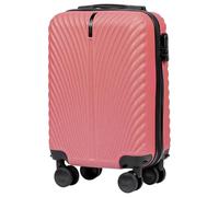 Wings Valigia da viaggio rigida ultraleggera con ruote e cerniera per aereo, DIRTY PINK, XS, valigetta
