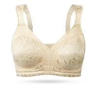 Wingslove Donna Reggiseno Minimizer Senza Imbottito Senza Ferretto Taglie Forti(Beige, 6F)
