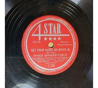 WINGY MANONE 4 STAR 78 RPM Jazz Single 10" NM Confezione Carta Nera