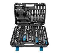 WinHolder Set di chiavi a cricchetto per attrezzi fai da te, punte, con custodia (216 pezzi)