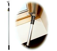 WinHux Asta Telescopica per Velux 1,2-2,0 m - Bastone Apri Finestre e Lucernari con Blocco a Pulsante e Gancio Antiscivolo, Compatibile con VELUX, Keylite, Fakro