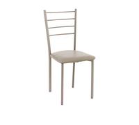 Wink Design Just Taupe Sedia, finta pelle, Tortora, 40x40x88 cm