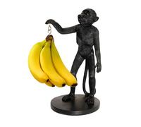 Winkee 17877 AFFE Porta Banana, Plastica, Nero