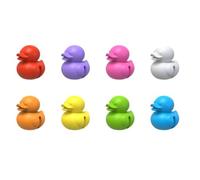 Winkee 8 segnalibri per bicchieri a forma di anatra, divertenti in silicone, riutilizzabili, per bicchieri e bevande, accessori per feste e idea regalo