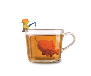 Winkee Big Fish Infusore per tè sfuso, in silicone | Divertente palla da tè a forma di animale, per tazze e tè sfuso, infusore riutilizzabile e originale idea regalo