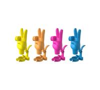 Winkee - Bottle Stopper - Peace Hand - Set Of 4 NUOVO