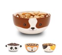 Winkee - Ciottola per cereali per cani I dolce piccola ciotola in ceramica con orecchie I regalo per compleanno, inizio della scuola, Natale