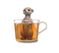 Winkee - Cute Animal - Colino da tè per tè sfuso, infusore per tè, colino da tè per tazza, colino per spezie, silicone, statuetta di animali (suricato)