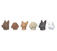 Winkee Doggy - Set di 6 pennarelli per bicchieri, in silicone, riutilizzabili, per bicchieri e bevande, accessori per feste e idea regalo