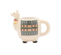 Winkee Lama Tazza da caffè tazza da tè in ceramica circa 400 ml | Elegante tazza da caffè 3D a forma di lama, grande tazza per caffè e tè, regalo originale per gli amanti degli animali