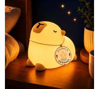 Winkee Luce notturna per bambini Capybara Pebble LED dimmerabile in | Ricaricabile, timer da 30 minuti e controllo touch, luce delicata per bambini per la camera dei bambini