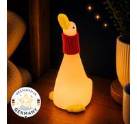 Winkee Luce notturna per bambini Oca Snuggle LED dimmerabile in silicone | Ricaricabile, timer da 30 minuti e controllo touch, luce delicata per bambini per la camera dei bambini