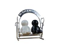 Winkee - Mr Salt & Mrs Pepper Shakers - Salt And Pepper Dispenser NUOVO