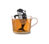 Winkee - Cute Animal - Colino da tè per tè sfuso, infusore per tè, colino da tè per tazza, colino per spezie, silicone, statuetta di animali (Orca)