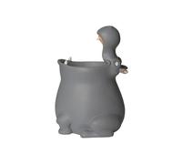 Winkee - Portaspazzolino a forma di ippopotamo| Divertente portaspazzolino per bambini e neonati | 10 x 10 x 13,5 cm