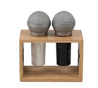 Winkee Rocks - Microfono Salt & Pepper Shaker | Il fantastico spargispepe in ceramica | saliera e pepe | Decorazione per cucina | Regalo per Natale, anniversario di matrimonio, compleanno