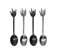 Winkee Rocks- Rock Hand - Set di 4 cucchiaini da caffè, in acciaio INOX