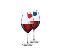 Winkee Rocks - Set di 8 pennarelli Rock Hand | Divertenti pennarelli in vetro per bicchieri | pennarelli per bicchieri da vino | marcatore sul bordo di vetro | regalo divertente per feste, Natale