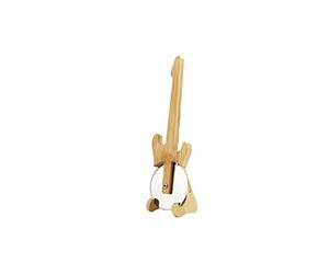 Winkee Rocks - Tagliapasta per chitarra | Il fantastico tagliapizza per Rockstars | Rullo per pizza in acciaio inox e legno | Rullo sartoriale Guitar Look | Regalo per musicisti per Natale, compleanno