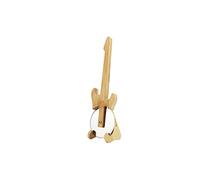Winkee Rocks - Tagliapizza per chitarra, il fantastico tagliapizza per rock stars, rullo per pizza in acciaio inox e legno, rullo da taglio Guitar Look, regalo per musicisti per Natale, compleanno