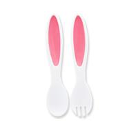 Winkee - Set di Utensili per Insalata a Forma di Orecchie di Coniglio | Utensili per Insalata Carini in plastica | Set di Posate per Insalata con Orecchie di Coniglio | Regalo di Pasqua