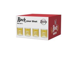 Winkee - Set di 4 bicchieri Rock Hand Shot