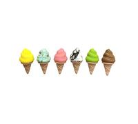 Winkee - Set di 6 pennarelli rinfrescanti per bicchieri da bere | pennarelli per bicchieri da vino | pennarelli sul bordo del vetro | regalo per gli amanti del gelato, per Natale, compleanno, Silicone
